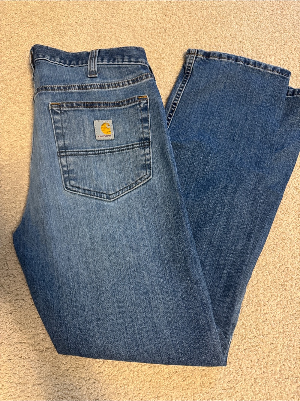 Carhartt Men’s Blue Relaxed Denim Jeans 32 x 30